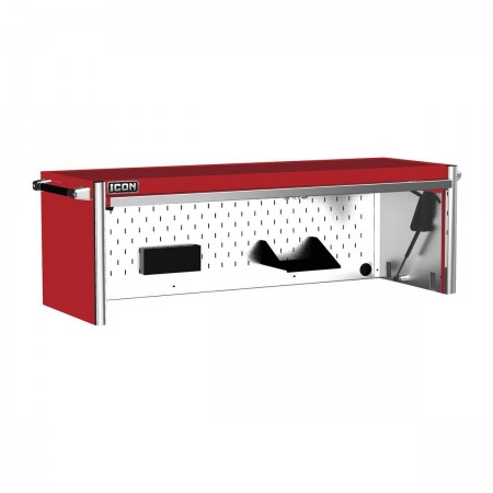 73 in.  Professional Work Center Hutch, Red