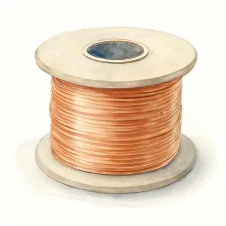 Water color illustrative image of a generic 0.030 in. ER70S-6 MIG Solid Welding Wire, 11 lb. Roll