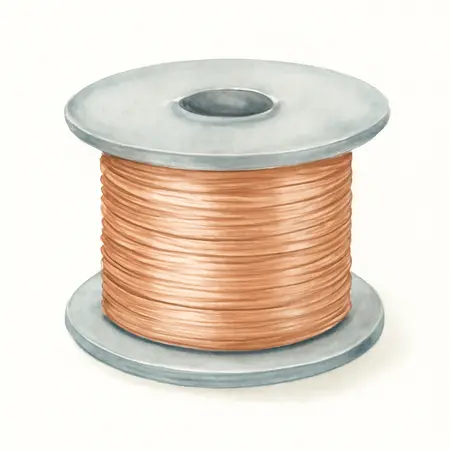 Water color illustrative image of a generic 0.030 in. ER70S-6 MIG Solid Welding Wire, 2.00 lb. Roll