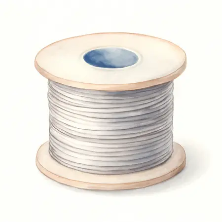 Water color illustrative image of a generic 0.035 in. ER4043 MIG Solid Welding Wire, 1 lb. Roll