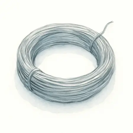 Water color illustrative image of a generic 0.041 in. Stainless Steel Lock Wire, 1.00 lb. Coil
