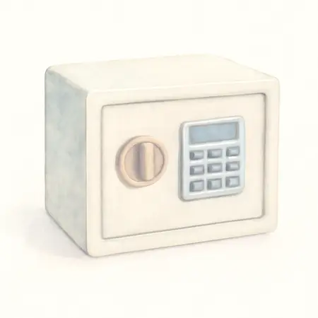 Water color illustrative image of a generic 0.71 cu. ft. Electronic Digital Safe