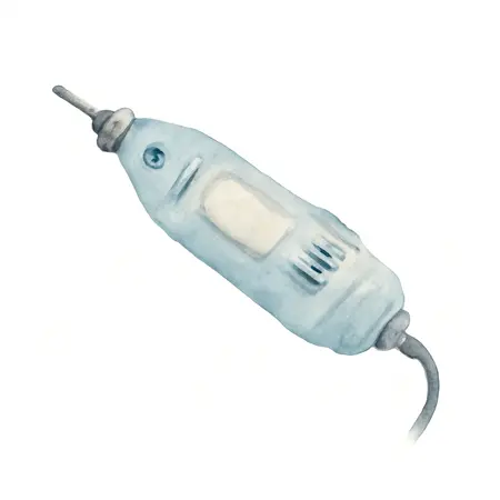 Water color illustrative image of a generic 0.7 Amp Rotary Tool Kit, 80-Piece