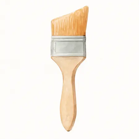Water color illustrative image of a generic 2 in. Angle Paint Brush, BETTER Quality
