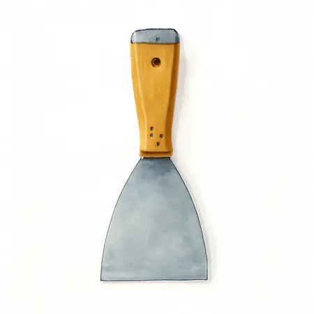 Water color illustrative image of a generic 1-1/2 in. Putty-Joint Knife