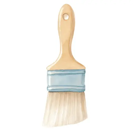 Water color illustrative image of a generic 1-1/2 in. Sash Brush