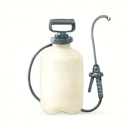 Water color illustrative image of a generic 1-1/4 Gallon Home and Garden Sprayer