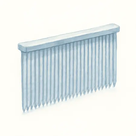 Water color illustrative image of a generic 1-1/4 in. 18 GA Galvanized Brad Nails, 5,000 Pc.