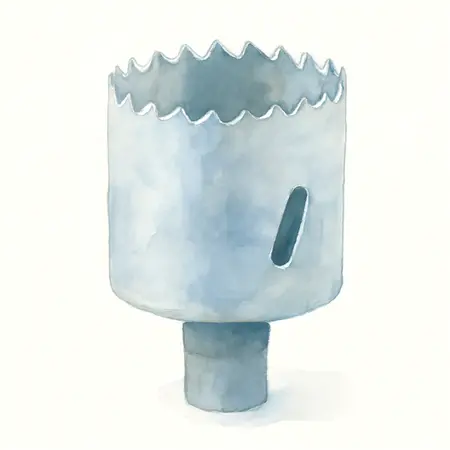 Water color illustrative image of a generic 1-3/8 in.  Bi-Metal Hole Saw
