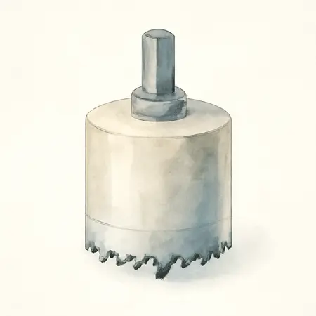 Water color illustrative image of a generic 1-3/8 in. Carbide Tipped Hole Cutter