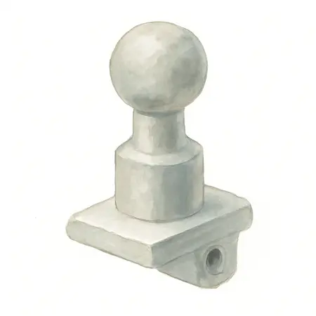 Water color illustrative image of a generic 1-7/8 in. x 1 in. Steel Ball Hitch