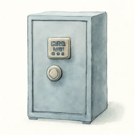 Water color illustrative image of a generic 1.51 cu. ft. Electronic Lock Gun Floor Safe