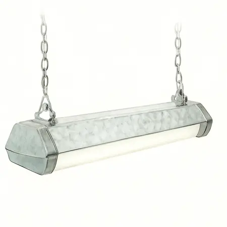 Water color illustrative image of a generic 10,000 Lumen, 4 Ft. Linkable Diamond Plate LED Hanging Shop Light