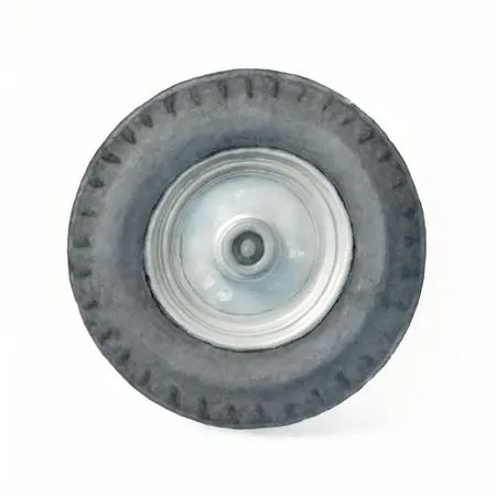 Water color illustrative image of a generic 10-5/8 in. Flat-free Tire with Steel Hub