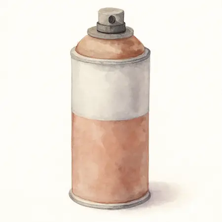Water color illustrative image of a generic 10.25 oz. Rust Reformer Spray Paint