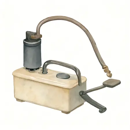 Water color illustrative image of a generic 10,000 PSI Pneumatic Hydraulic Pressure Pump