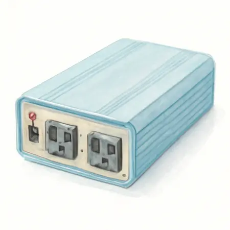 Water color illustrative image of a generic 1000 Watt Continuous/2000 Watt Peak Modified Sine Wave Power Inverter