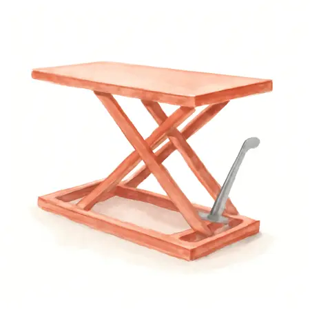 Water color illustrative image of a generic PITTSBURGH 1000 lb. Steel Motorcycle Lift