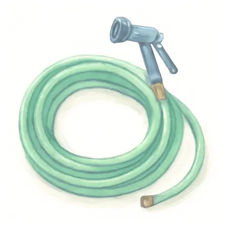 Water color illustrative image of a generic 100 Ft. High Volume Watering Kit