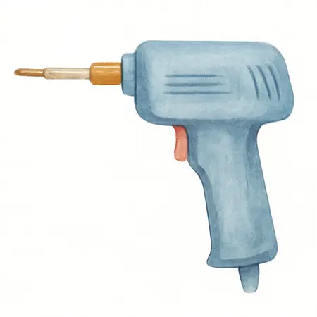 Water color illustrative image of a generic 100 Watt Soldering Gun Kit