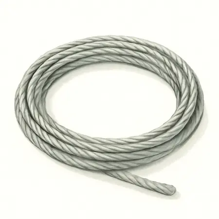 Water color illustrative image of a generic 100 ft. x 4mm Aircraft Grade Wire Rope