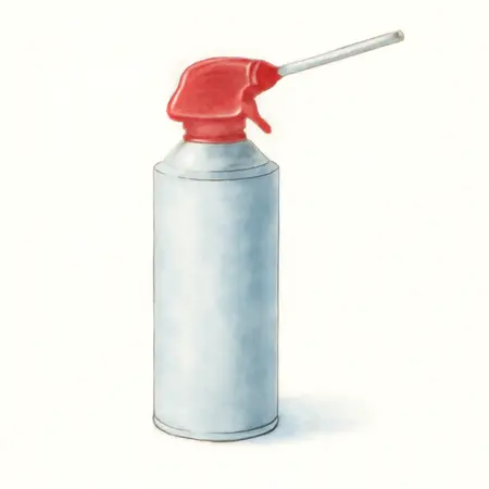 Water color illustrative image of a generic 10 Oz. Compressed Air