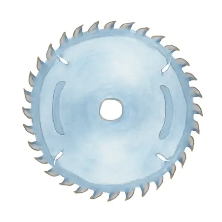 Water color illustrative image of a generic 10 in. 50T Combination Circular Saw Blade