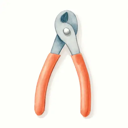 Water color illustrative image of a generic 10 in. Cable Cutters