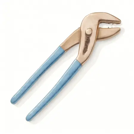 Water color illustrative image of a generic 10 in. High Performance Groove Joint Pliers