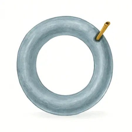 Water color illustrative image of a generic 10 in. Inner Tube with Straight Stem