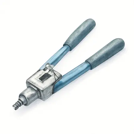 Water color illustrative image of a generic 10 in. Professional Rivet Nut Setter Kit