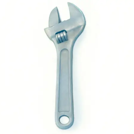 Water color illustrative image of a generic 10 in. Steel Adjustable Wrench