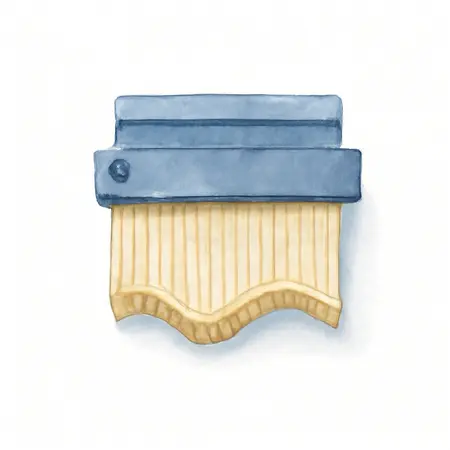 Water color illustrative image of a generic 10 in. Contour Gauge