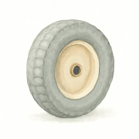 Water color illustrative image of a generic 10 in. Flat-free Tire