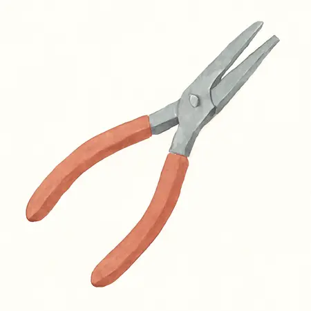 Water color illustrative image of a generic 10 in. Long-Reach Pistol-Grip Duckbill Pliers