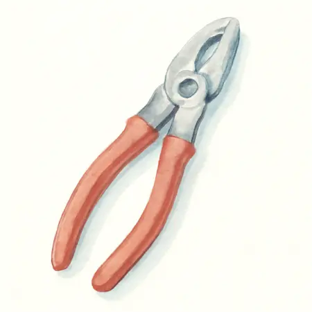 Water color illustrative image of a generic 10 in. Multi Slip-Joint Parrot Nose Pliers