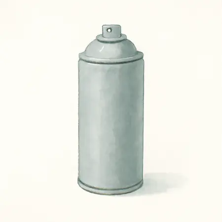 Water color illustrative image of a generic 10 oz. Gray Filler Primer