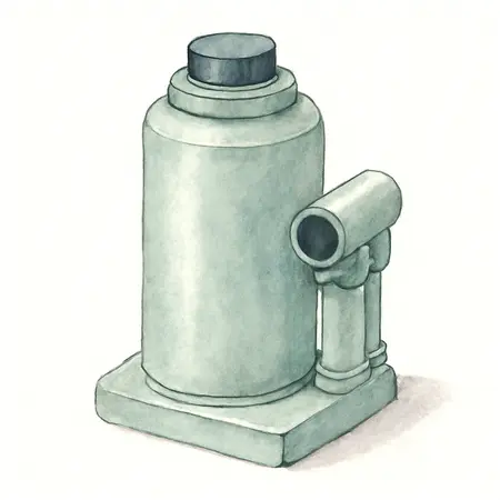 Water color illustrative image of a generic PITTSBURGH 10 ton Hydraulic Short Body Ram