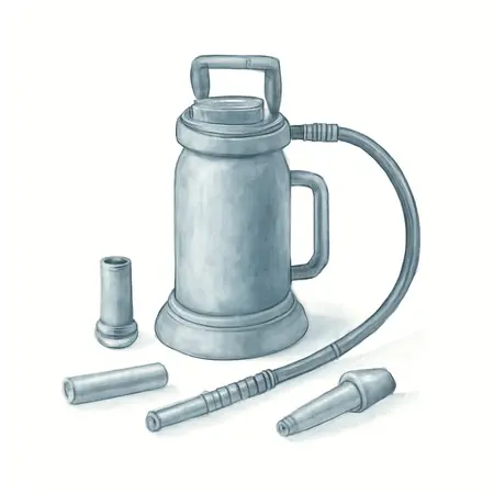 Water color illustrative image of a generic 10 ton Professional Hydraulic Body Repair Kit