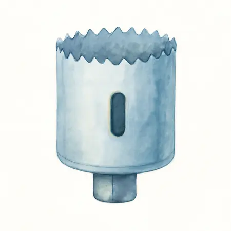 Water color illustrative image of a generic 1-1/4 in. Bi-Metal Hole Saw