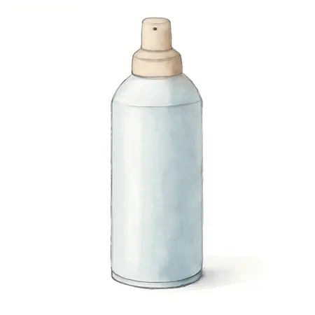 Water color illustrative image of a generic 11 Oz. Electronics Cleaner