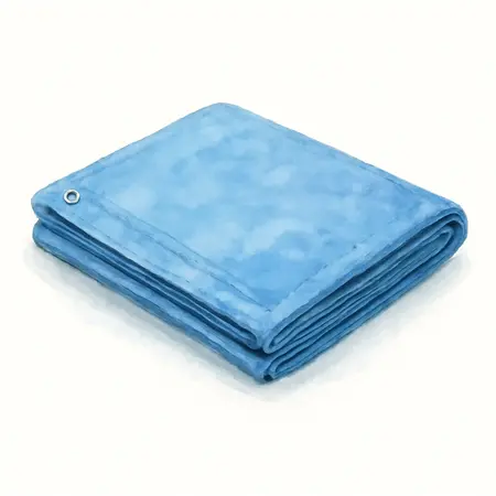 Water color illustrative image of a generic HFT 11 ft. 4 in. x 11 ft. 6 in. Blue All-Purpose/Weather-Resistant Tarp
