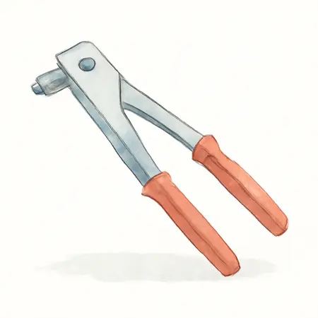 Water color illustrative image of a generic 11 in. Swivel Head Hand Riveter