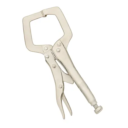 Water color illustrative image of a generic 11 in. Swivel Pad C-Clamp Locking Pliers