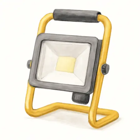Water color illustrative image of a generic 12,000 Lumen LED Work Light
