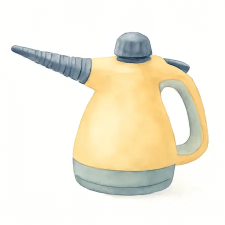 Water color illustrative image of a generic 1200 Watt Handheld Steam Cleaner