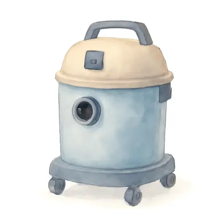 Water color illustrative image of a generic 12 Gallon OSHA-Compliant Dust Extractor