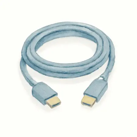 Water color illustrative image of a generic 12 ft. HDMI™ Cable
