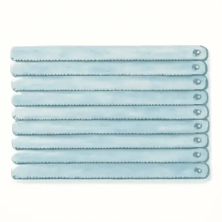 Water color illustrative image of a generic 12 in. 18 TPI Bi-metal Hacksaw Blades, 10 Pack