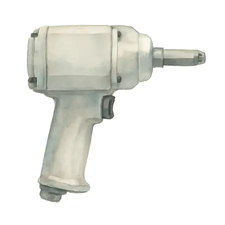Water color illustrative image of a generic 1/2 in. Composite Air Impact Wrench, 2 in. Extended Anvil, Twin Hammer, 1190 ft. lbs.